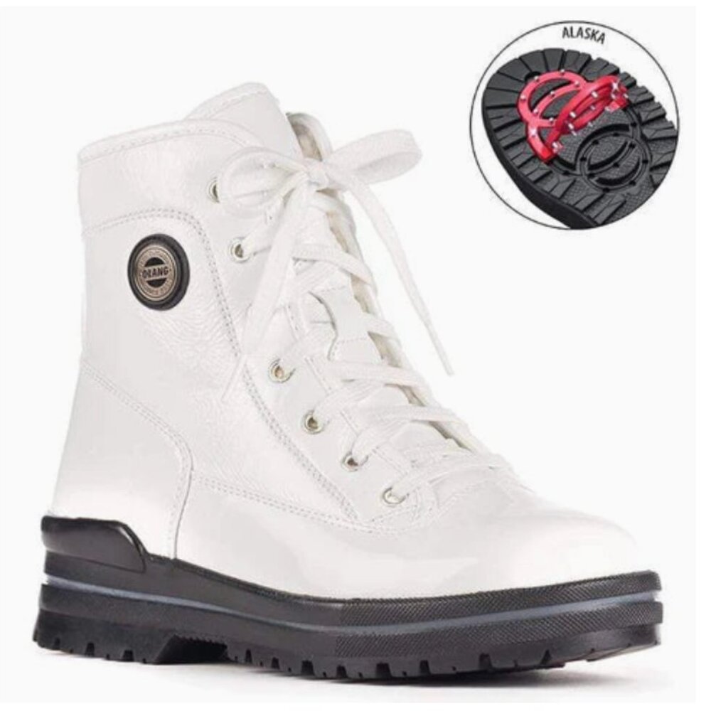 OLANG Womens's Spoke Boot - White - Sz US10/ EU 41 (NWOT) runs small Fits  EU40